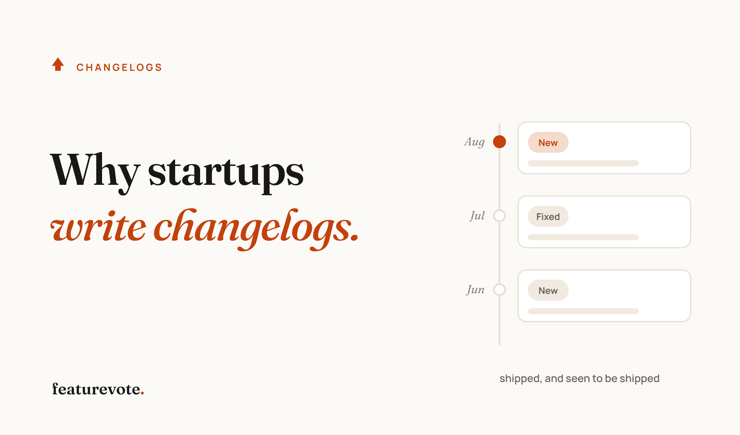 Cover Image for Why Startups Write Changelogs